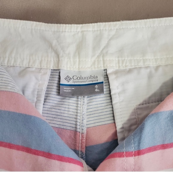 Columbia PFG Striped Shorts Size 4 - Picture 4 of 5